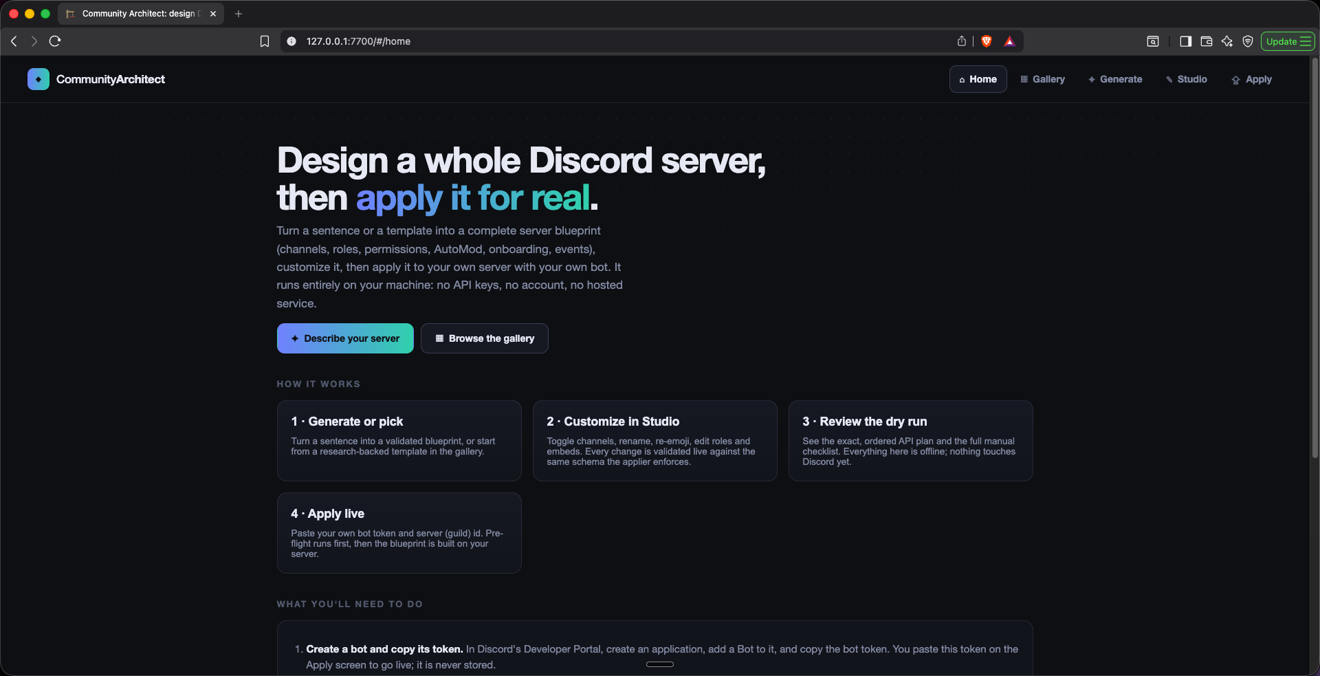 CommunityArchitect demo